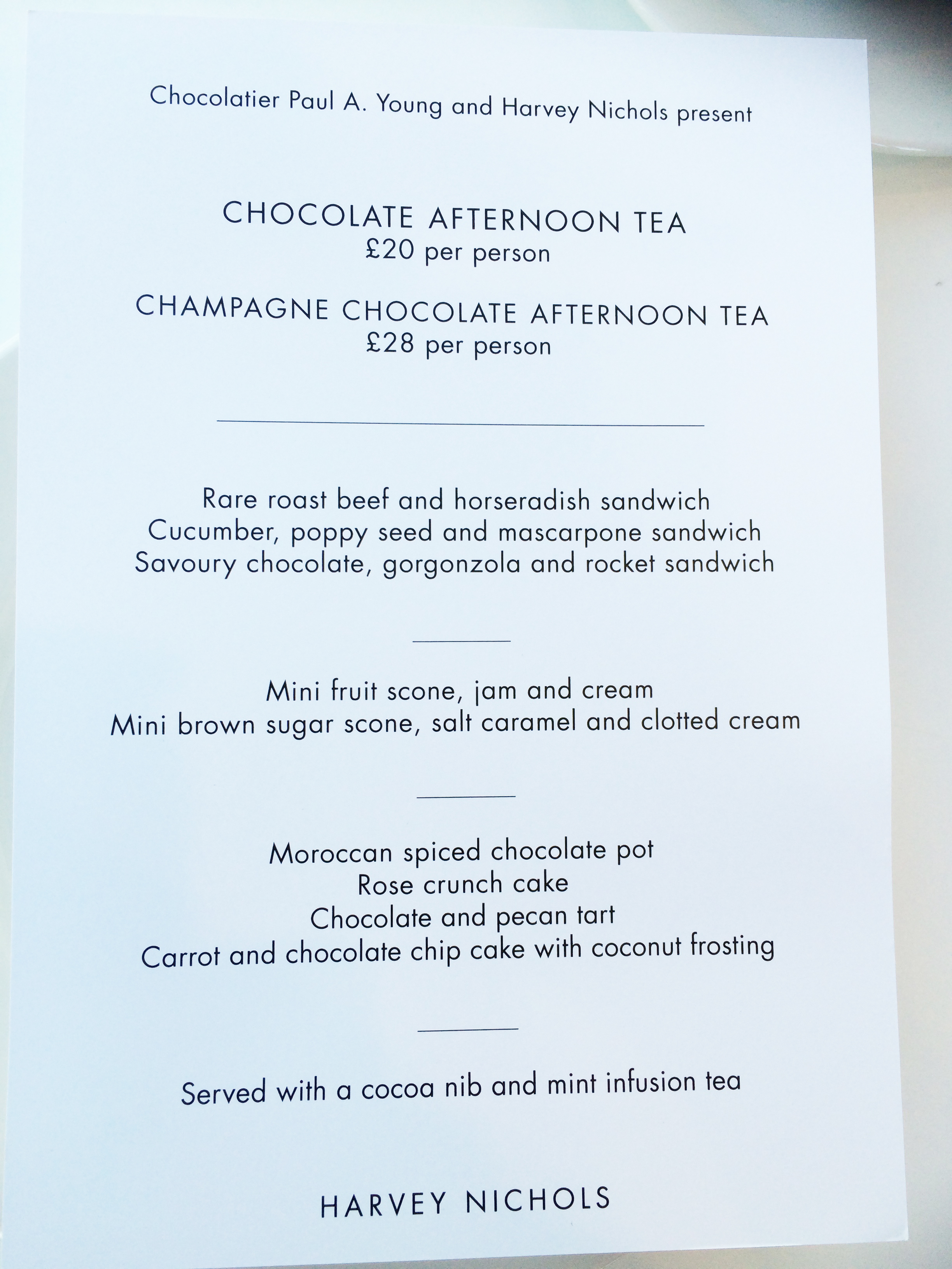 Chocolate Afternoon Tea Elsa and Ryo Eat