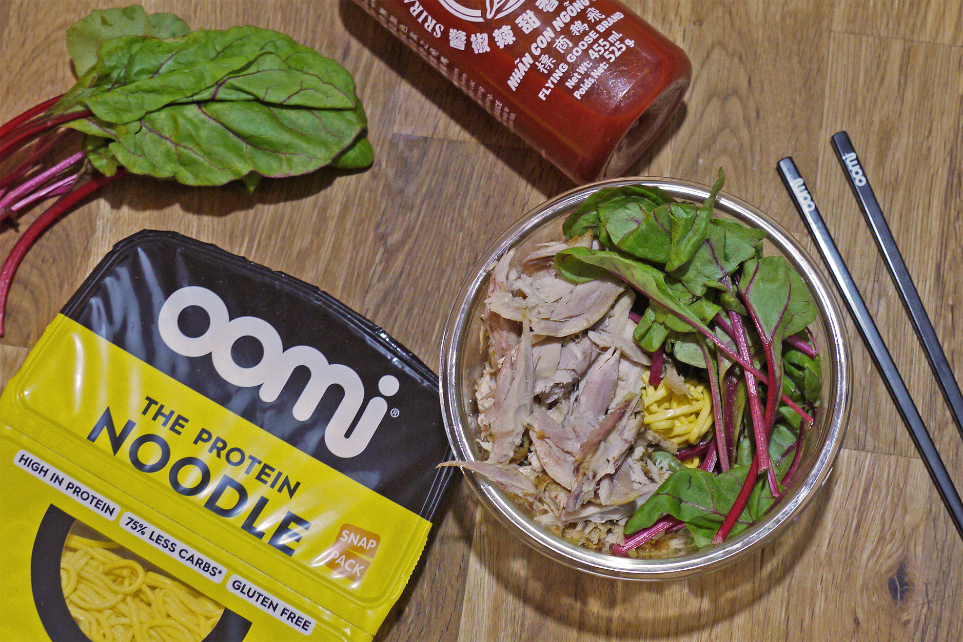 Review of Oomi noodles, the protein noodles Elsa Eats